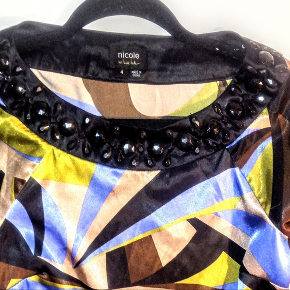 VINTAGE NICOLE BY NICOLE MILLER DRESS - Picture 2 of 2